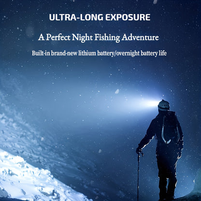 Dericam USB Rechargeable 5 LED Headlamp with Built-In Battery - Portable High-Power LED Torch, 800 Lumen Brightness, 1181.1inch Range, 4 Lighting Modes (Flashlight, SOS, Strobe Beauty Fashion
