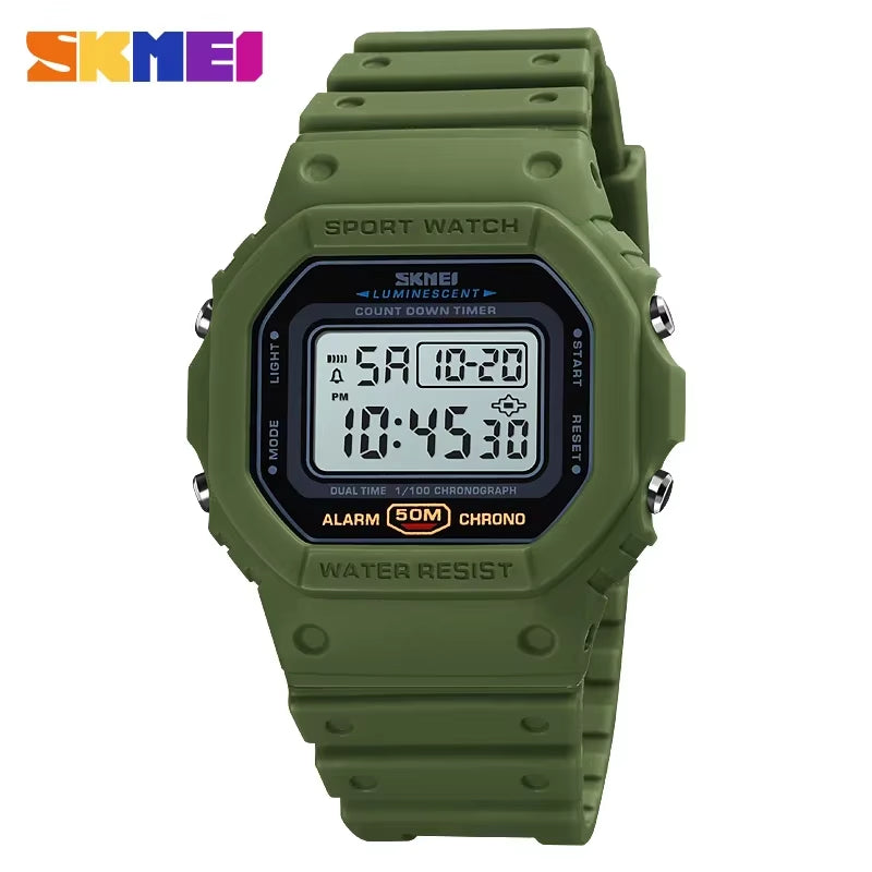 1628 Luxury Digital Men Watches Sports Waterproof Electronic Mens Wristwatches Military Back Light Clock 1988 Reloj Hombre