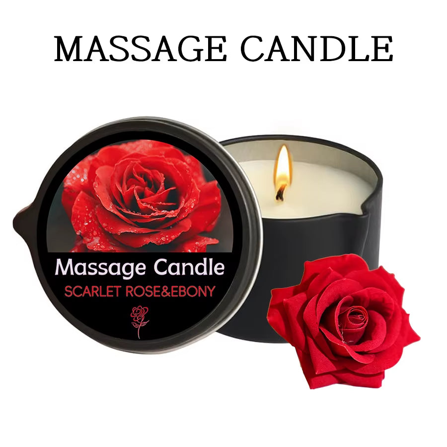 Massage Candle - Essential Oil- Lavender, 2Oz/56.7G Melts into Warm Massage Oil - Massage Oil Candle, Pour Spout