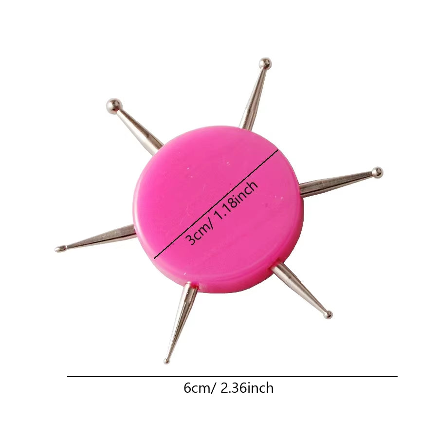 6 Sizes Circular Dotting Tools for Nail Art, Multi-Functional Tool for Flowers Dots Clay Sculpting Embossing Pattern