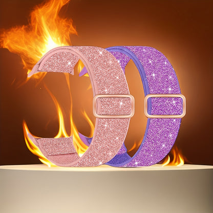 2pcs Nylon Bands Compatible With IWatch Bands 38mm 40mm 41mm 42mm 44mm 45mm 49mm For Women, Adjustable Braided Sport Bands For IWatch Series 9/8/7/6/SE/5/4/3/2/1 Beauty World Shop