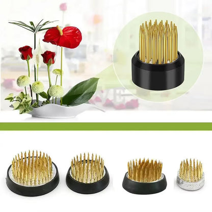 1Pcs round Flower Frog Holder Ikebana Kenzan Flower Art Fixed Arranging Tool Home Decor Living Room Floral Insert Arrangement