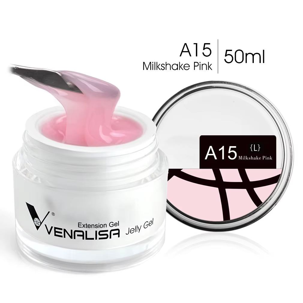50Ml TPO FREE Rose Pink Jelly Gel Extension Nail Salon Professiona Used Self Leveling Transparent Gel Nail Gel Polish