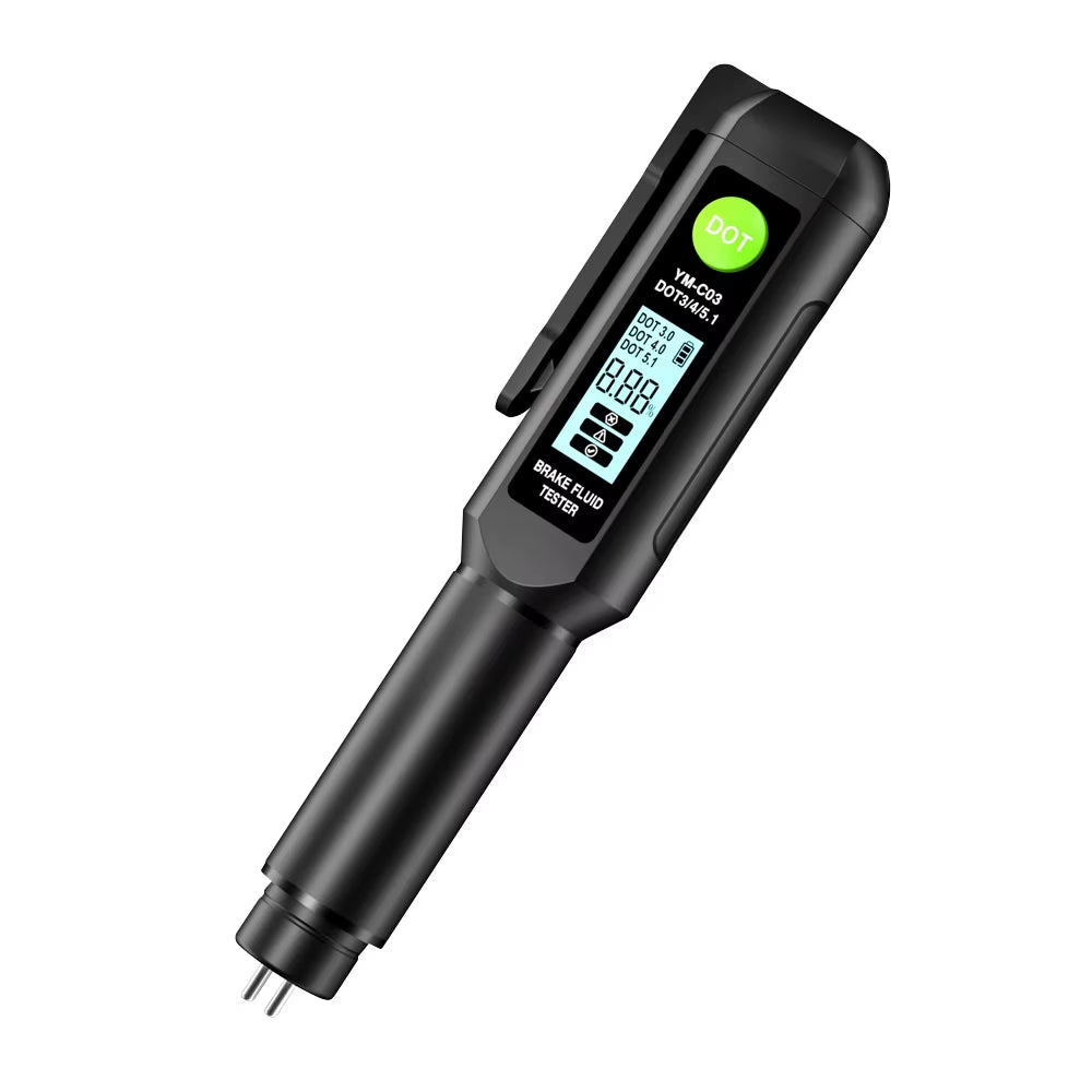 Brake Fluid Tester DOT 3.0/4.0/5.1 HTN Display Screen High-Precision Probe Brake Oil Detection Pen Automotive Brake Fluid Tools