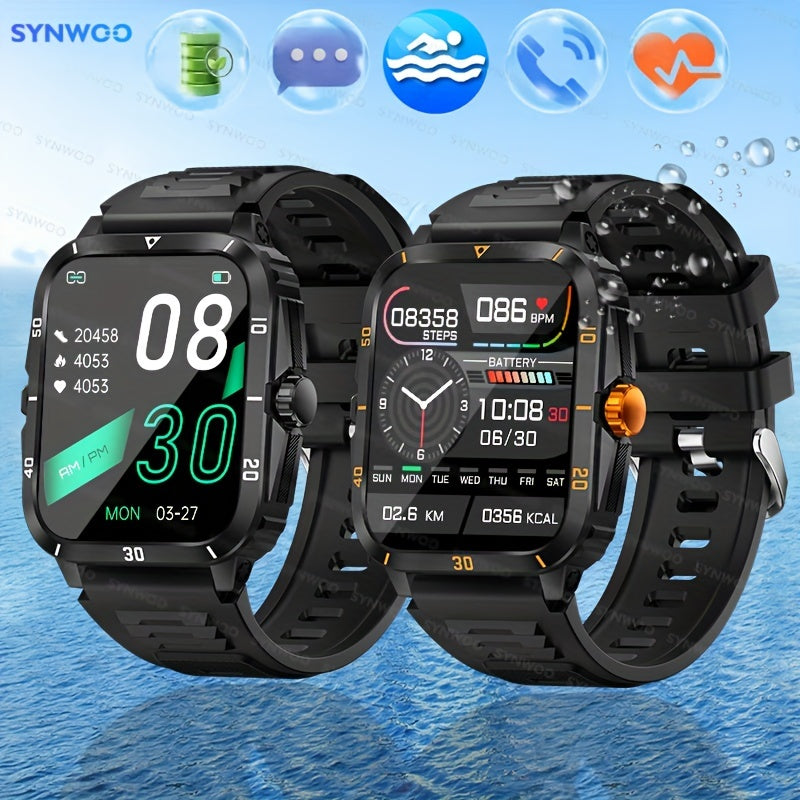 1pc Smart Watch, 1.96" HD Screen Voice Calling 430mHA Large Battery Watch, 100+Sport Mode Smart Bracelet, 3ATM Swimming Waterproof Smart Watch For Android And IPhone, Best Gifts Beauty World Shop