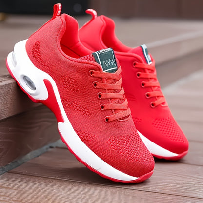 Lightweight Stylish Sneakers - Airy Mesh Comfort, Vibrant Monochrome - Ideal for Casual Sport & Outdoor Activities Beauty World Shop