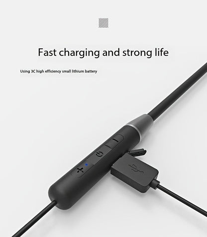 HE05 Neckband Wireless Headphones Hi-Fi Stereo Sound Sport Wireless Earphones Comfortable Wearing Wireless Headset Compatible with all mobile phones Can Be Used As A Birthday Gift Holiday Gifts