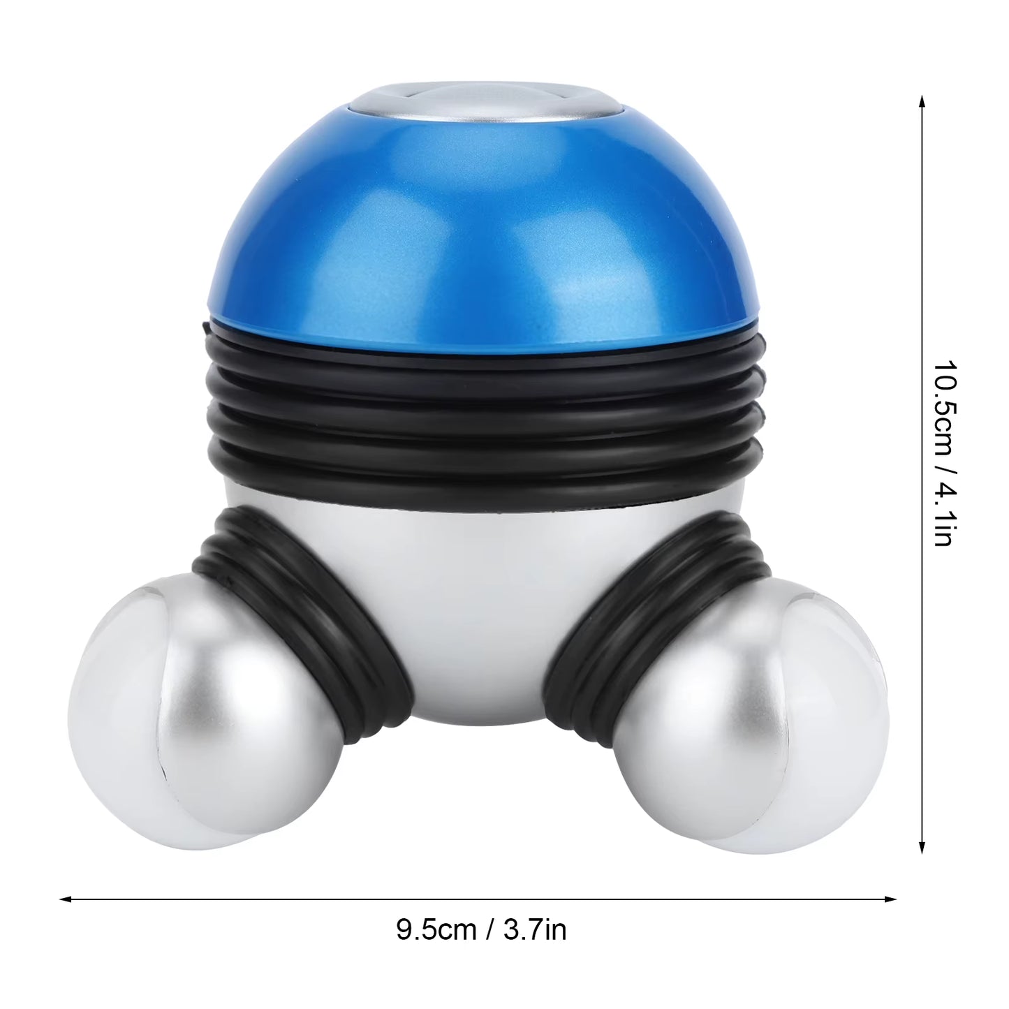 Mini Portable Hand Held Body Vibrating Massager with LED Light for Head Neck Legs Pain Release(Red )