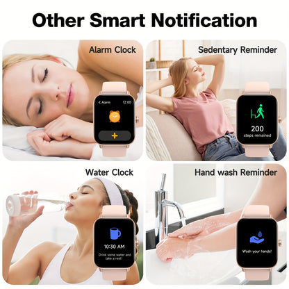 1pc FAWEIO 1.8 Inch Smart Watch for Women & Men with 100+ Sport Modes, Answer/Make Calls, Fitness Activity Tracker, Pedometer, for iPhone And Android, Perfect Gift for Family And Friends, Suitable for Christmas Gifts Beauty World Shop
