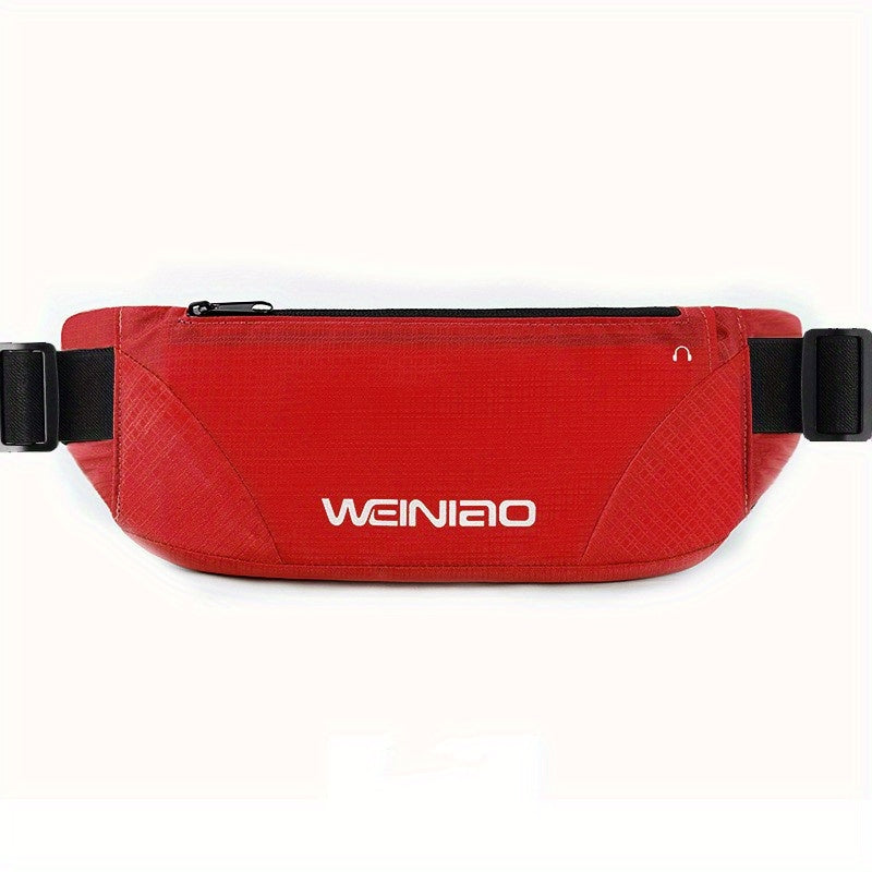 Adjustable Waist Pack with Zipper Closure - Heavy-Duty Outdoor Running, Hiking, Cycling Backpack - Extended Strap (25.59-55.12inch) - Large Capacity Belly Button Bag for Travel, Gym, Everyday Use - Multi-Color Options (Yellow
