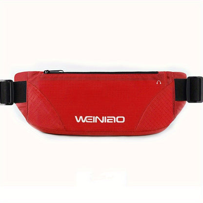 Adjustable Waist Pack with Zipper Closure - Heavy-Duty Outdoor Running, Hiking, Cycling Backpack - Extended Strap (25.59-55.12inch) - Large Capacity Belly Button Bag for Travel, Gym, Everyday Use - Multi-Color Options (Yellow