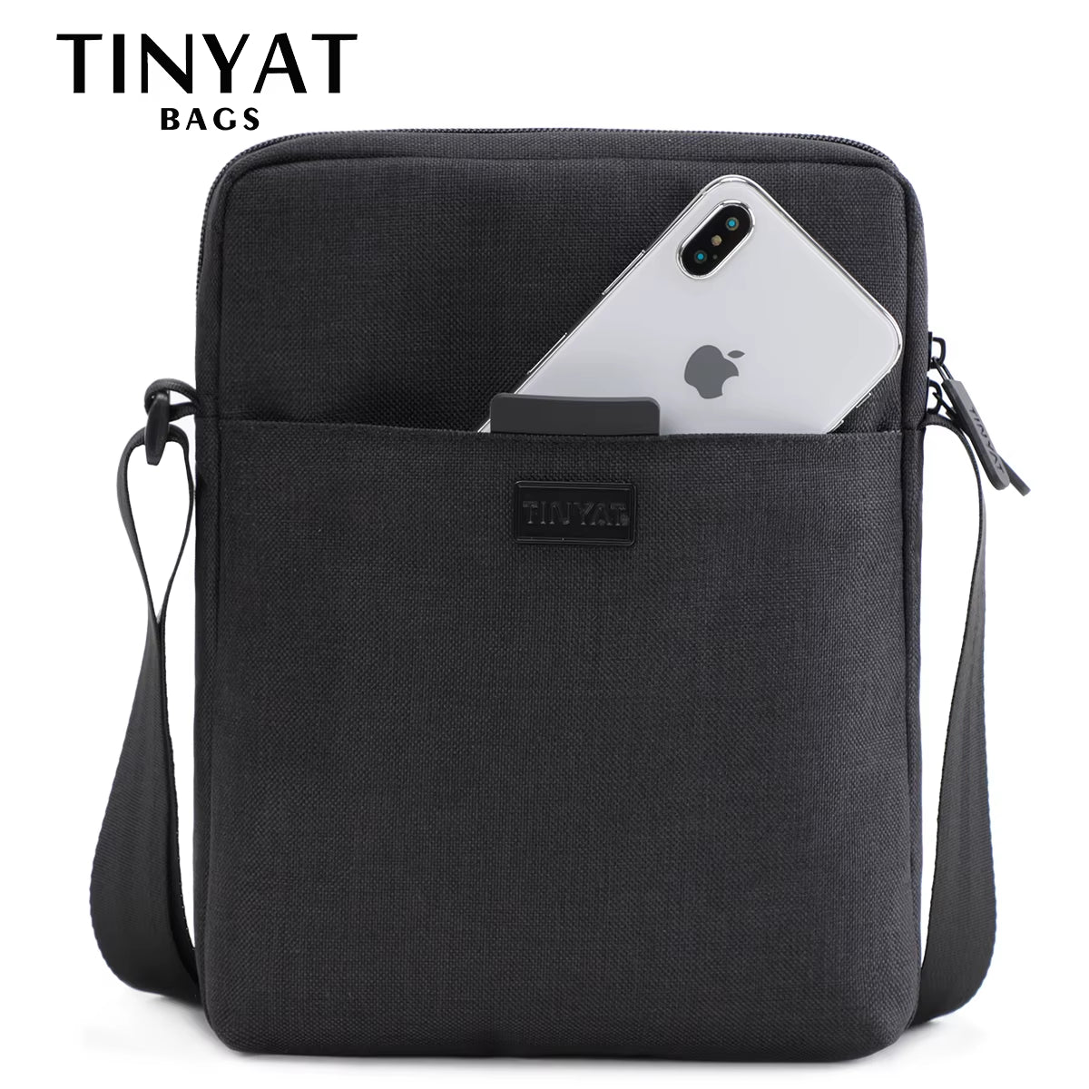 Men'S Bags Light Canvas Shoulder Bag for 7.9' Ipad Casual Crossbody Bags Waterproof Business Shoulder Bag for Men 0.13Kg