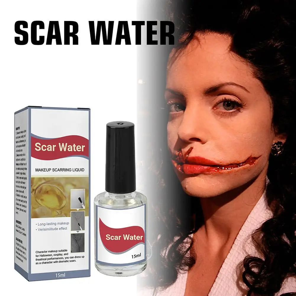 For Costume Parties Makeup Kit Fake Wound Scar Fake Blood Paint Cosmetics Halloween Liquid Realistic Effect Scary Water