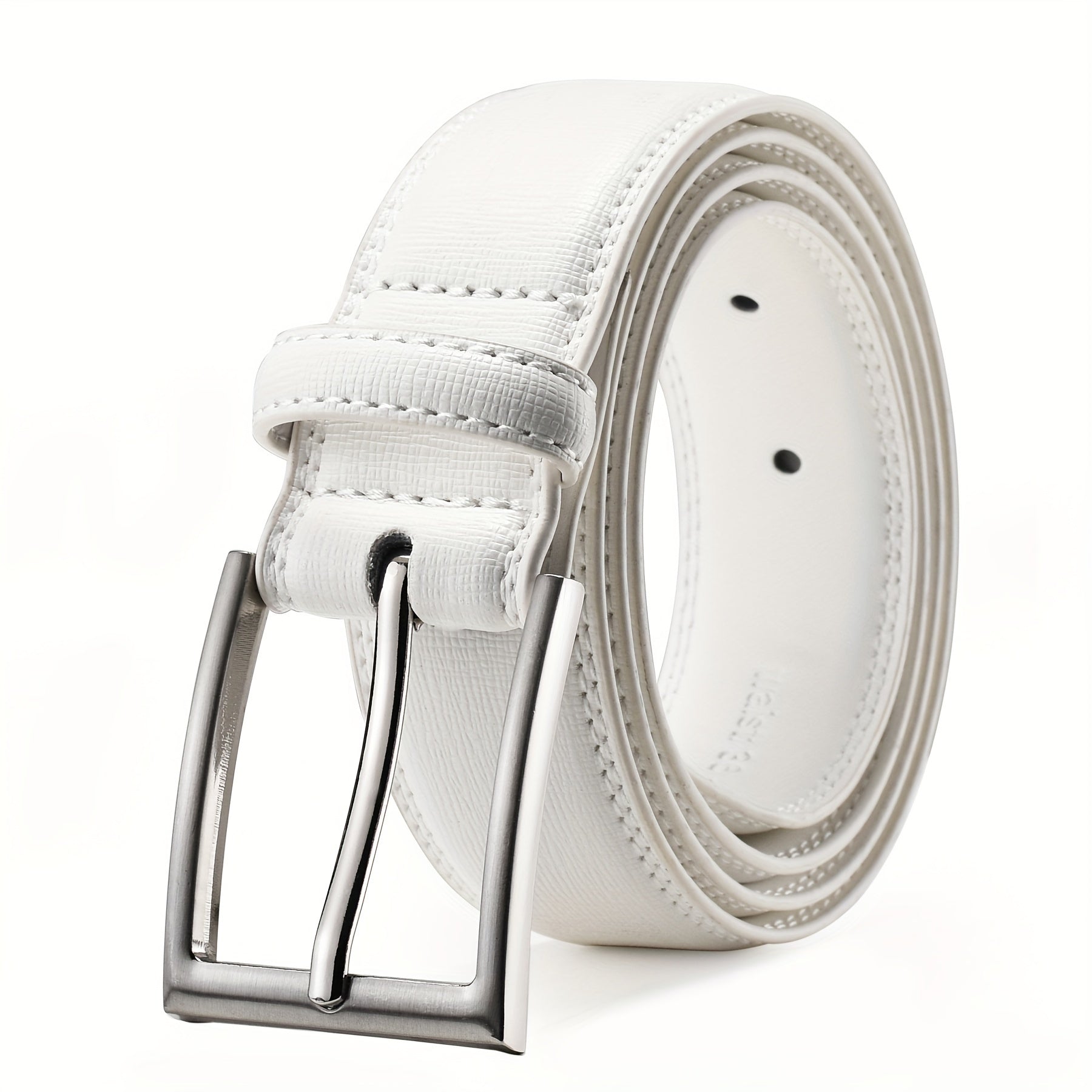 [Classic Men's Leather Belt] Classic & Fashion Men's Leather Belt | Single Prong Buckle for Jeans, Pants, Work & Business - Gift for Dad & Husband Beauty Fashion