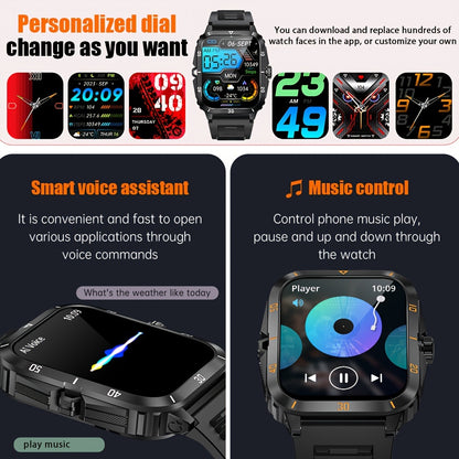 1pc Smart Watch, 1.96" HD Screen Voice Calling 430mHA Large Battery Watch, 100+Sport Mode Smart Bracelet, 3ATM Swimming Waterproof Smart Watch For Android And IPhone, Best Gifts Beauty World Shop
