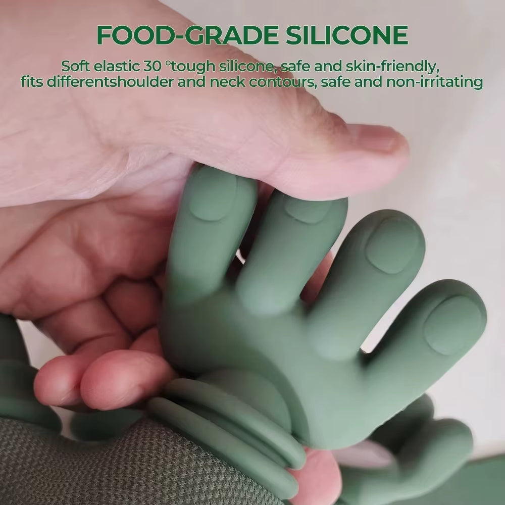 Bionic Finger Neck Shoulder Massager Wireless Neck Cervical Trapezius Kneading Massage Shawl Brushless Motor Neck Masajeador