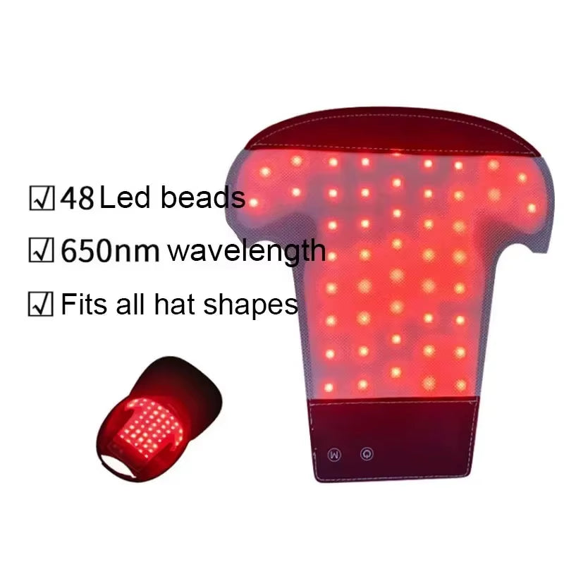 Red Light Therapy for Hair Fast Growth Cap Red&Infrared Light Therapy Device for Hair Loss Treatment with USB Charging Anti-Hair