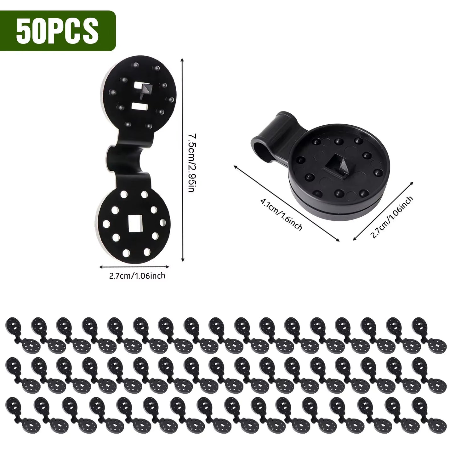 10/20/50100Pcs Awning Plastic Clips Outdoor Shade Cloth Net Clip Camping Garden Tool Buildings Fence Net Fix Clamp Awning Hook