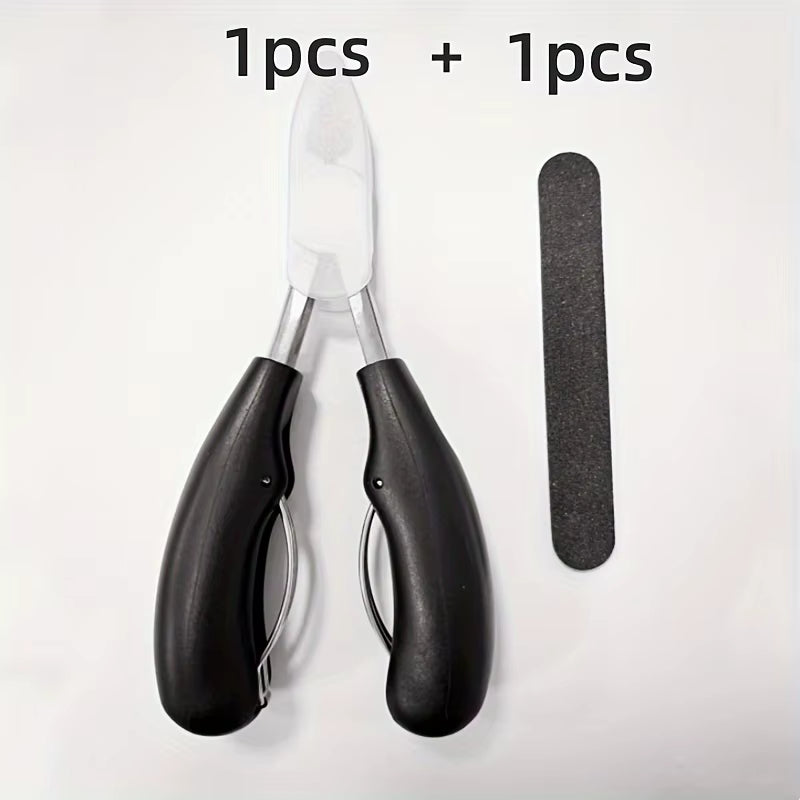 Professional Grade Concave Stainless Steel Nail Clippers for Thick Nails and Ingrown Toenails Sharp Curved Blade for Easy Trimmi