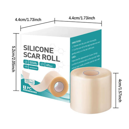 Reusable Invisible Silicone Scar Sheets Fast Healing Repair Strips Self-Adhesive Scar Cover Tape Effective Skin Care Strips