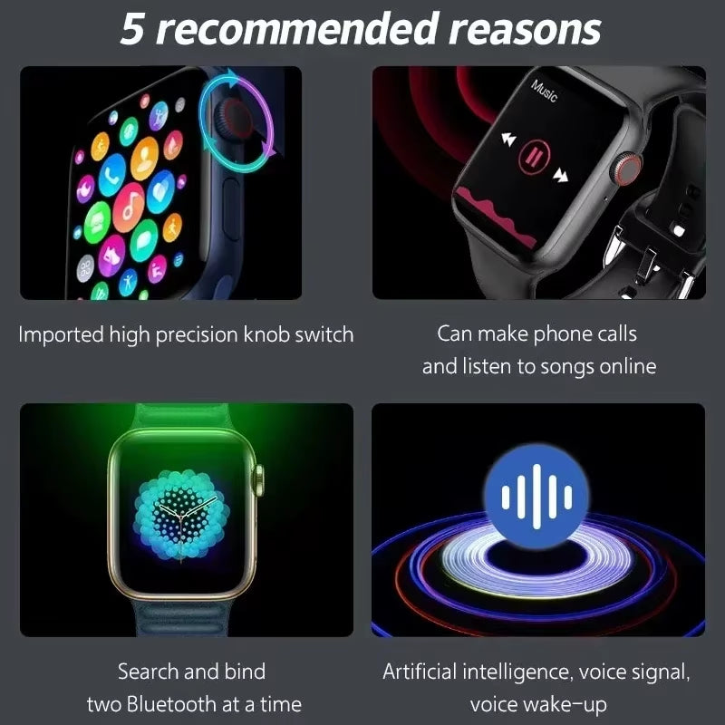 Smartwatch New Original for Men Series 9 Phone Call Custom Watch Face Sport Waterproof Women Man Wearable
