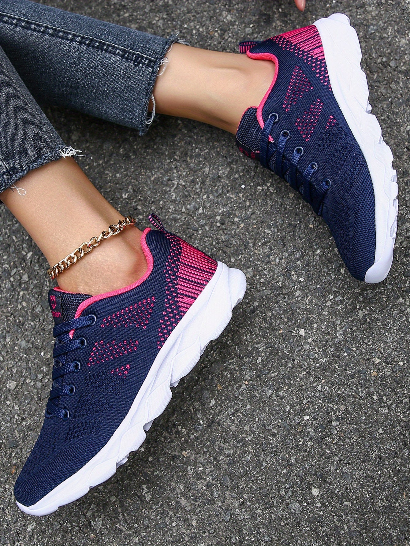 Womens Super-Breathable Lace-Up Sport Shoes - Lightweight & Fashionable Flying Woven Design - Ideal for Casual Everyday Wear - Durable & Comfortable Beauty World Shop