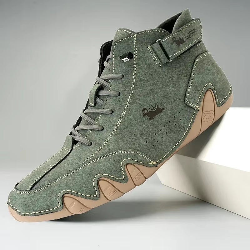 Men'S Boots Casual Fashion Luxury Designer Soft Sole Waterproof Mens Loafers New Trend High Quality Couple Lace up Hiking Shoes
