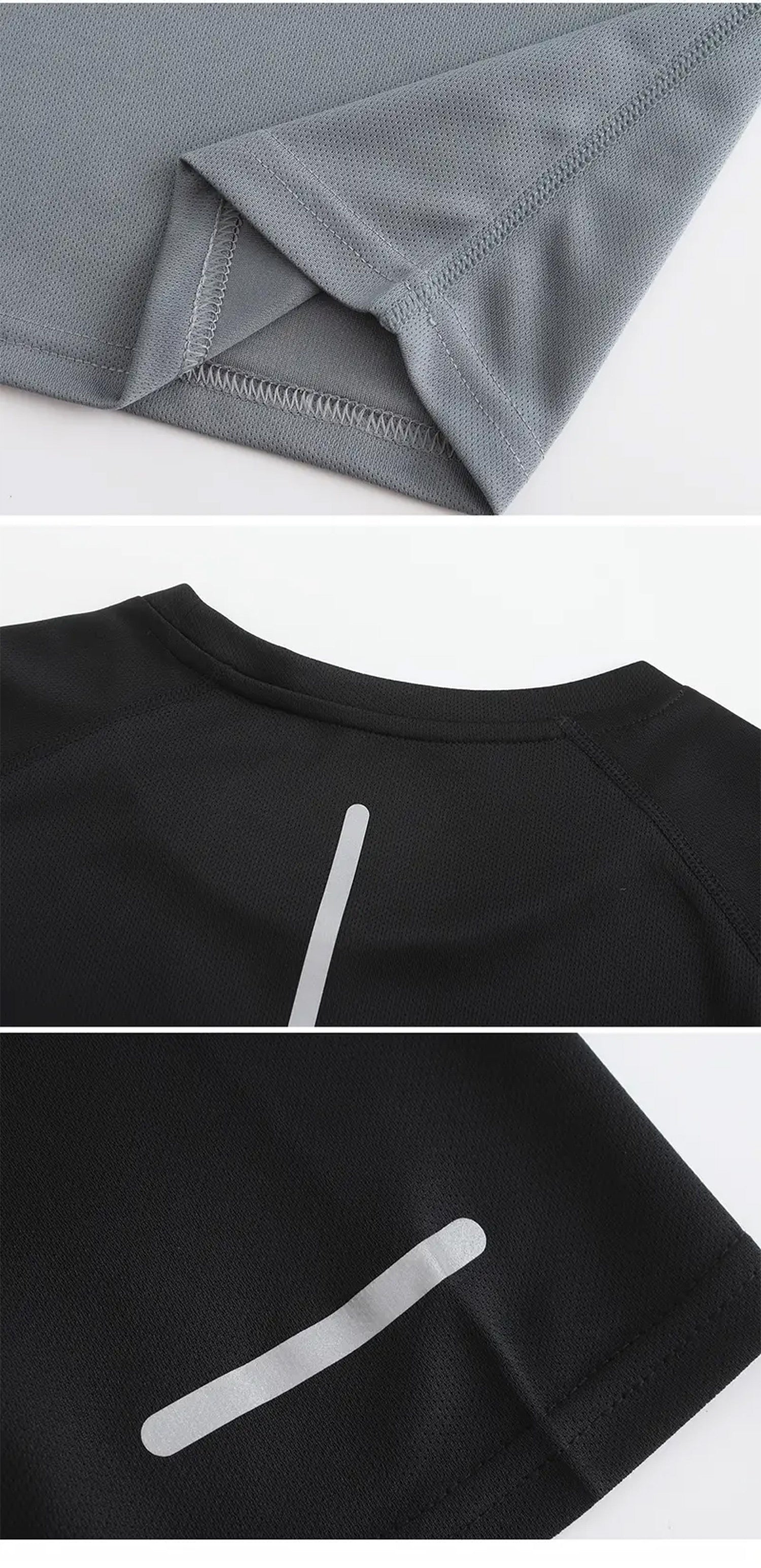 5pcs Solid Color Short Sleeve T-shirt, Men's Breathable Quick-Dry Crew Neck Top For Summer Sport & Casual Wear Beauty World Shop