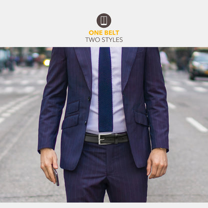 [Classic Men's Leather Belt] Classic & Fashion Men's Leather Belt | Single Prong Buckle for Jeans, Pants, Work & Business - Gift for Dad & Husband Beauty Fashion