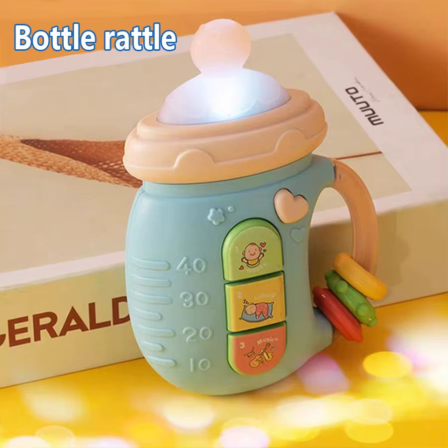 Baby Pacifier Rattle Toys Educational Early Education with Lights and Music to Soothe Baby Emotions Toys Newborn Rattle Shaker T