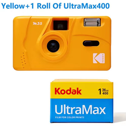 Original  M35 Film Camera Non-Disposable Retro Film Machine Manual Replaceable Reusable Film Camera with Flash Function