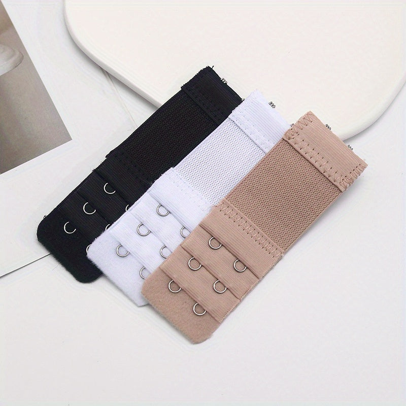 3pcs 2 Hooks Bra Strap Extenders, Comfortable Adjustable Bra Band For Braless Look, Women's Lingerie & Underwear Accessories Beauty Fashion