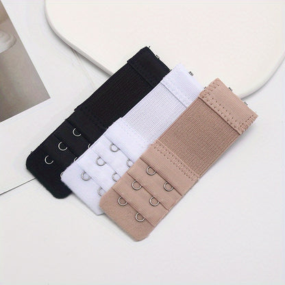 3pcs 2 Hooks Bra Strap Extenders, Comfortable Adjustable Bra Band For Braless Look, Women's Lingerie & Underwear Accessories Beauty Fashion