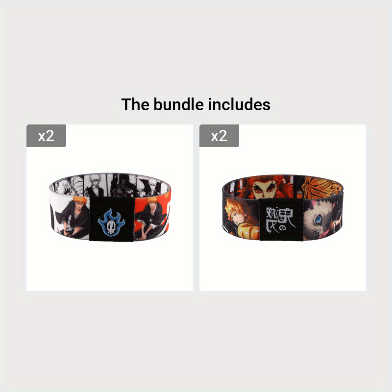 1pc Cool Anime Bracelet For Women Men, Armband, Sport Wristband, Elastic Bangle, Trendy Party Jewelry, Christmas Halloween Gift, New Year's Gift, Valentine's Day Gift For Women Mom Family Friends Beauty World Shop