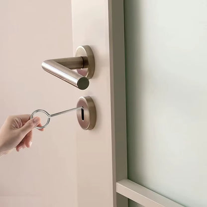 Portable Tool for Unlocking Doors Featuring a Universal Torque Wrench Suitable Outdoor Use Opening Doors When Keys Are Forgotten