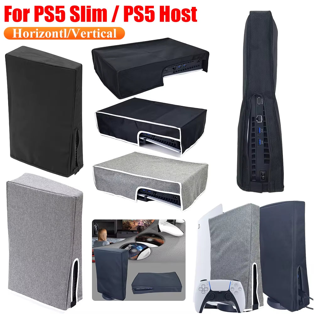 Dust Proof Cover for PS5 Game Console Protector Case Anti-Scratch Sleeve Protective Host Guard Case for PS5 Slim Game Accessorie