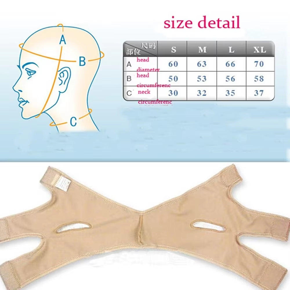 Elastic Face Slimming Bandage V Line Face Shaper Women Chin Cheek Lift up Belt Facial Massager Strap Face Skin Care Tools Beauty