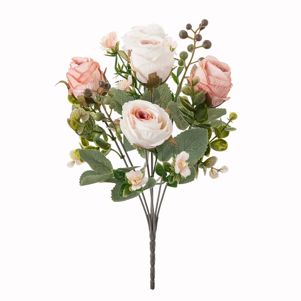 Silk Artificial Flower Rose Wedding Bridal Bouquet Home Room Vase Festival Outdoor Garden Bonsai Arch Diy Gift Box Decoration