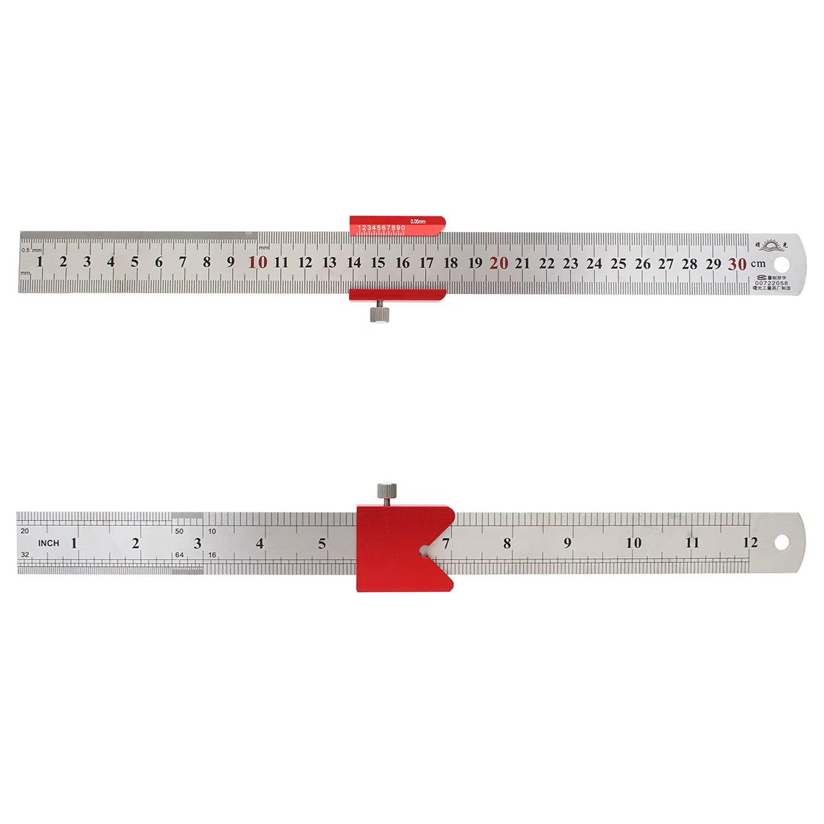 45/90Angle Steel Ruler Positioning Block Stop Angle Scriber Line Marking Gauge Steelruler Fixed Limit Woodworking Measuring Tool