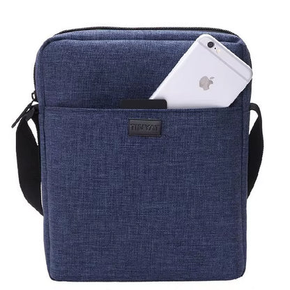 Men'S Bags Light Canvas Shoulder Bag for 7.9' Ipad Casual Crossbody Bags Waterproof Business Shoulder Bag for Men 0.13Kg