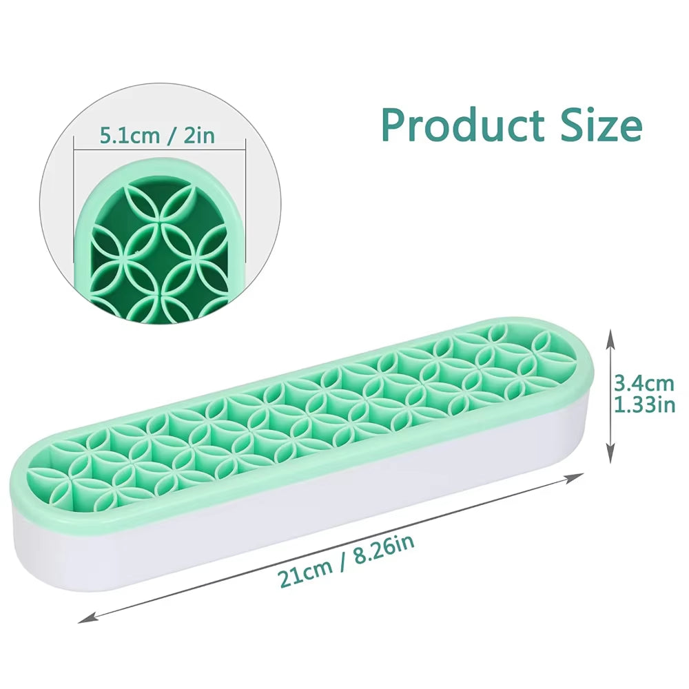 Silicon Nail Brush Makeup Brush Display Stand Rack Storage Case Brush Drying Shelf Brush Holder Make up Holder Organizer