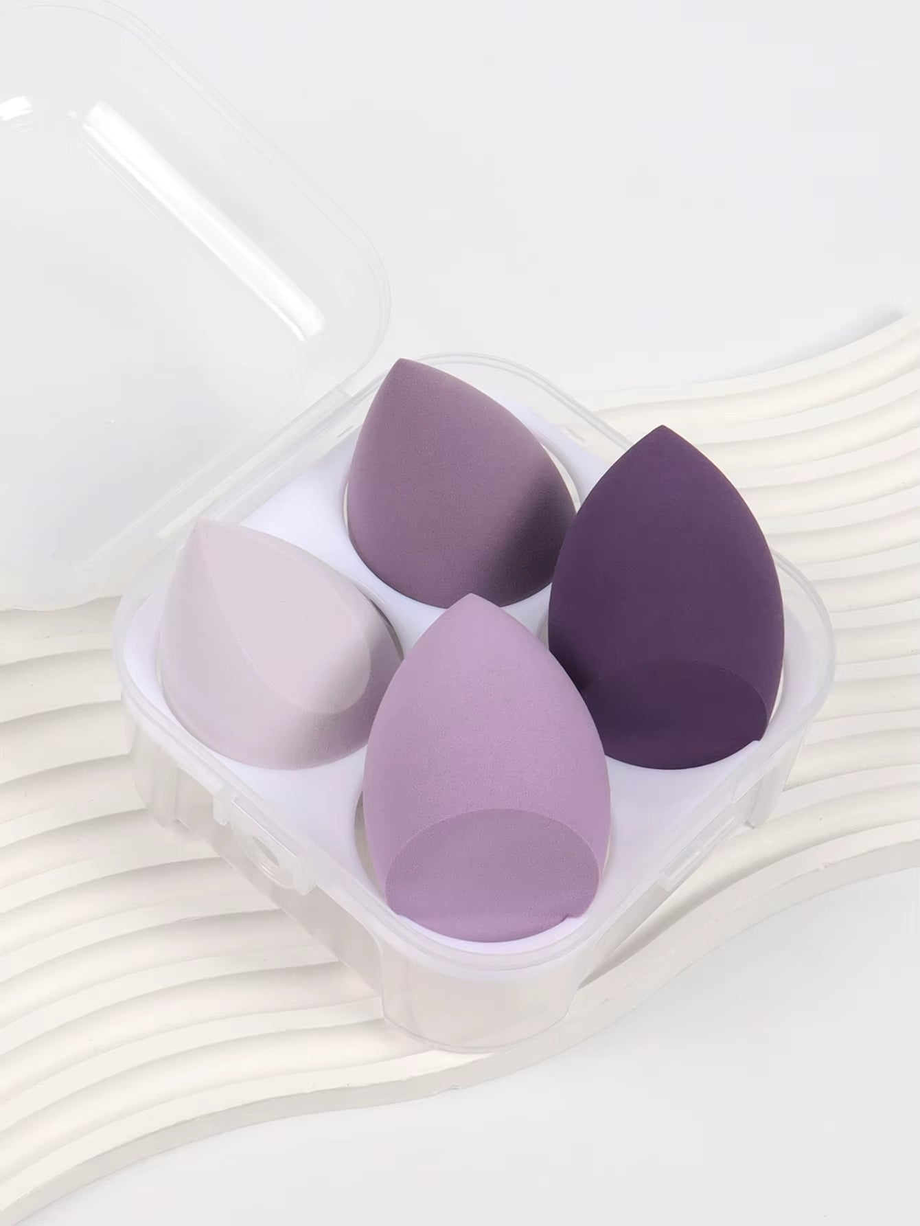 4Pcs Beauty Egg Set Seamless Smudging More Hygienic Prevents Bacteria Buildup Creates a Flawless Makeup Look Beauty Egg Case