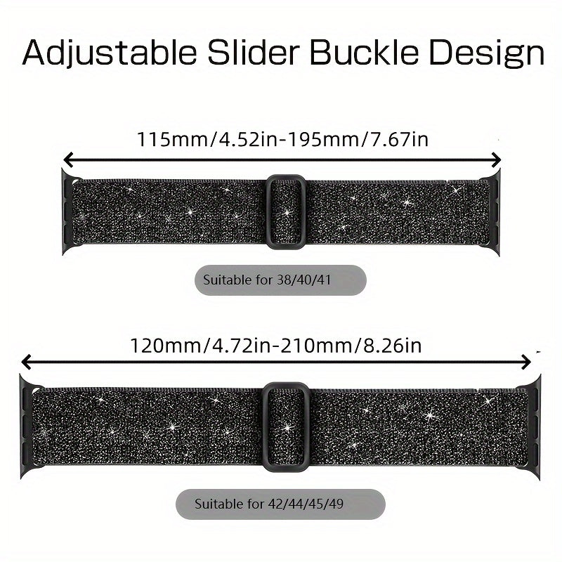 2pcs Nylon Bands Compatible With IWatch Bands 38mm 40mm 41mm 42mm 44mm 45mm 49mm For Women, Adjustable Braided Sport Bands For IWatch Series 9/8/7/6/SE/5/4/3/2/1 Beauty World Shop