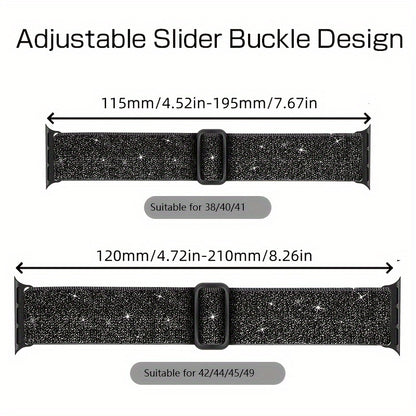 2pcs Nylon Bands Compatible With IWatch Bands 38mm 40mm 41mm 42mm 44mm 45mm 49mm For Women, Adjustable Braided Sport Bands For IWatch Series 9/8/7/6/SE/5/4/3/2/1 Beauty World Shop