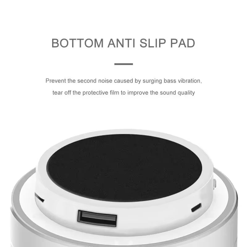A10 Mini Bluetooth Speaker - Steel Cannon Bass, Stereo Sound, Portable for Outdoor/Gift
