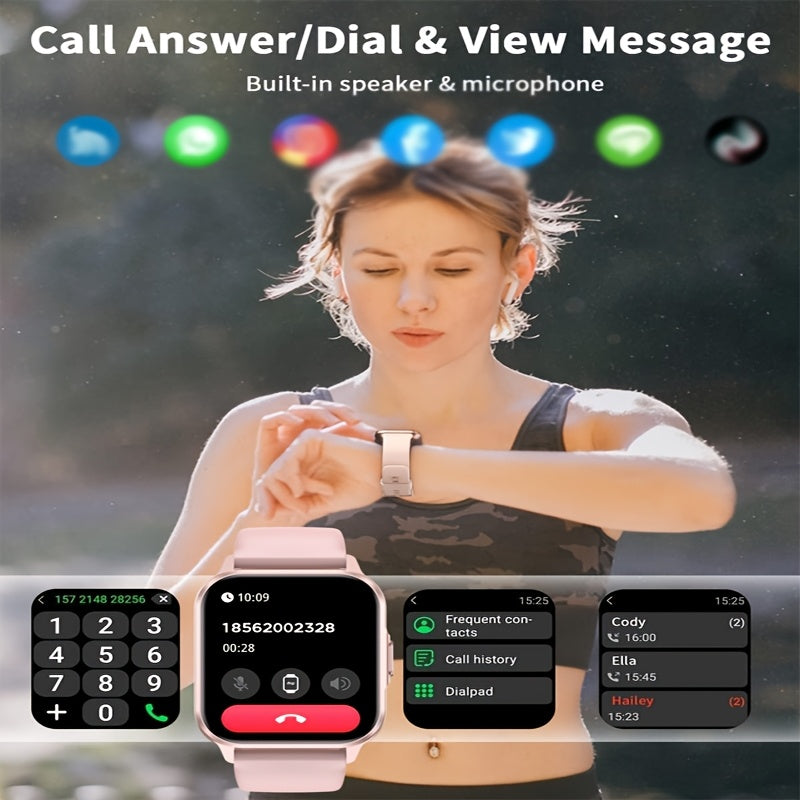 2025 New Smart Watch Men Full Touch Screen Sport Fitness Watch IP67 Waterproof Wireless Call Smartwatch Men+box for Android iPhone Beauty World Shop