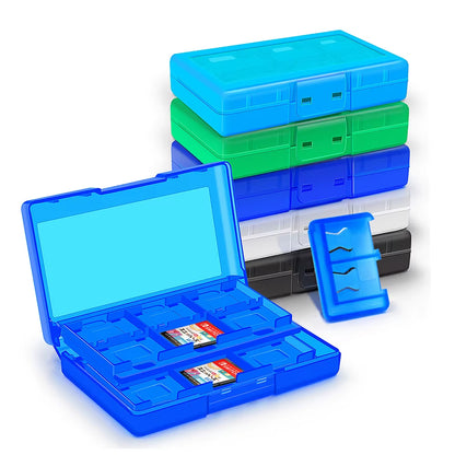 With Logo 24 in 1 Game Card Hard Case for Nintendo Switch Oled Portable Storage Box Ns Lite Protective Cover Travel Accessories