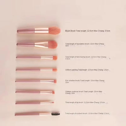 8Pcs Professional Makeup Brush Set Cosmetic Powder Eye Shadow Foundation Blush Blending Concealer Beauty Make up Tool Brochas