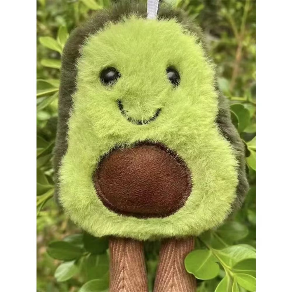 Funny Cat Toys Cute Avocado Pet Plush Toy for Daily Companionship of Small Medium-Sized Dogs Cute Avocado Backpack Hanging Chain