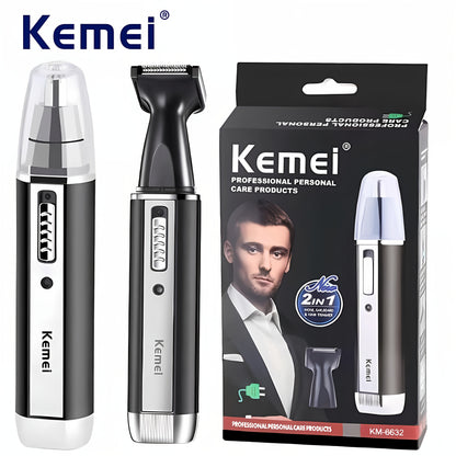 Kemei 4-in-1 Professional Rechargeable Nose, Ear, Hair Trimmer for Men | USB Charging, Nickel Battery, KM-6630 Beauty Fashion